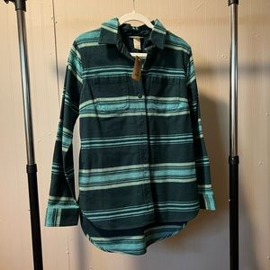 Duluth Trading Co Women’s Heritage-Weight Flannel Long Shirt - Size XS - NWT